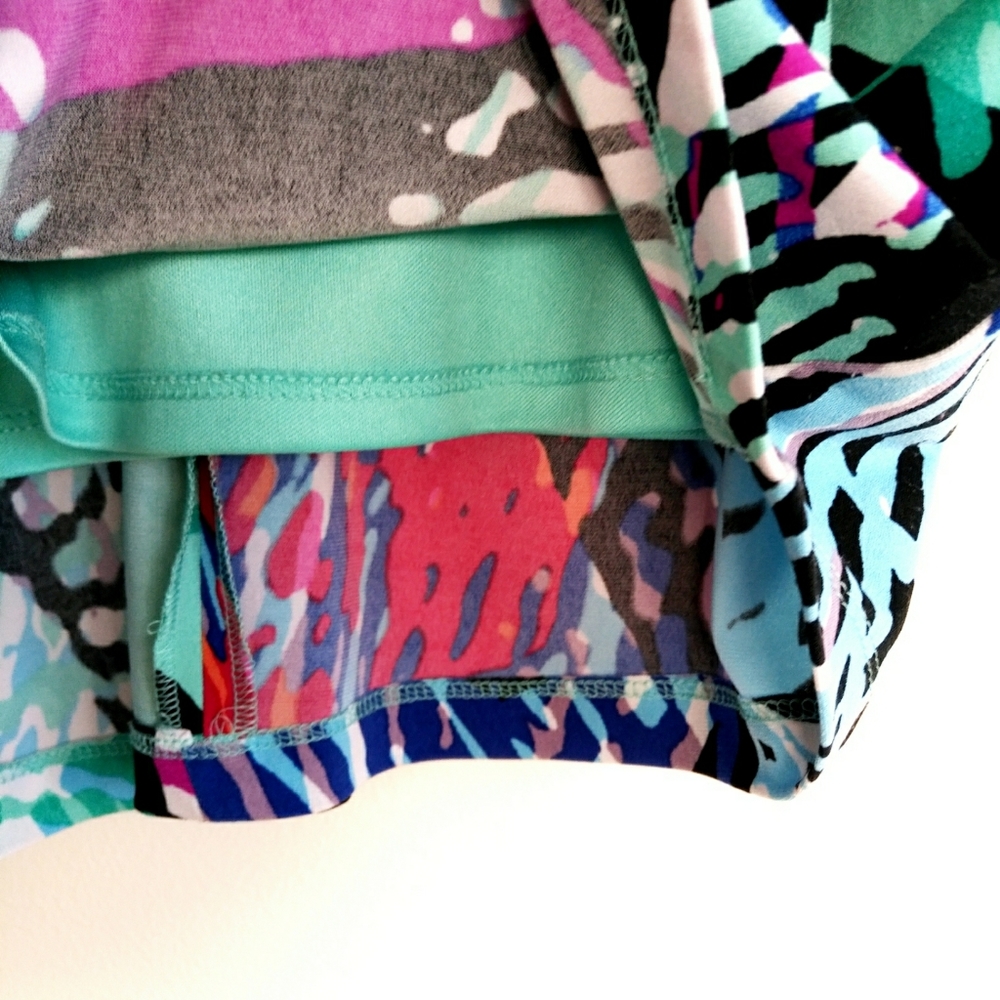 Ellen Tracy Multicolor Abstract Print Dress - Picture 6 of 9